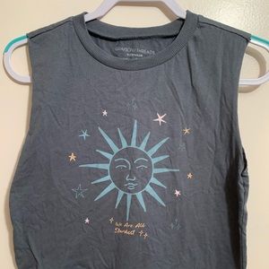 Grayish bluish sleepwear top with design